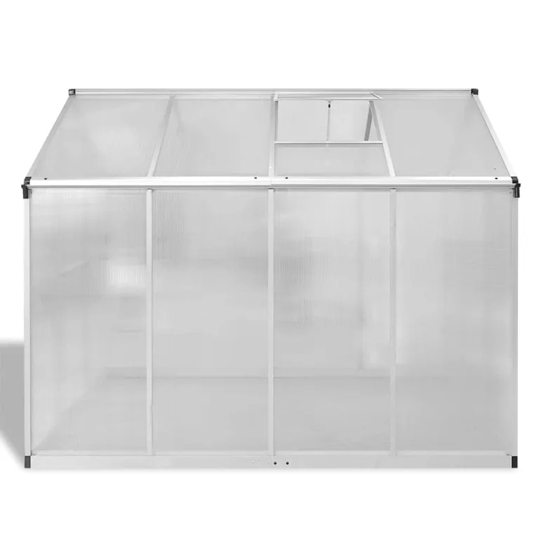 242x190x195 cm Verstärktes Gewächshaus Aluminium 4,6 m² GewäChshaus Klein Frostschutz Pflanzen Winterschutz FrostwäChter GewäChshaus Winterfest GeräTehaus Tomatenhaus Rinnensystem&Lüftung – Bild 4
