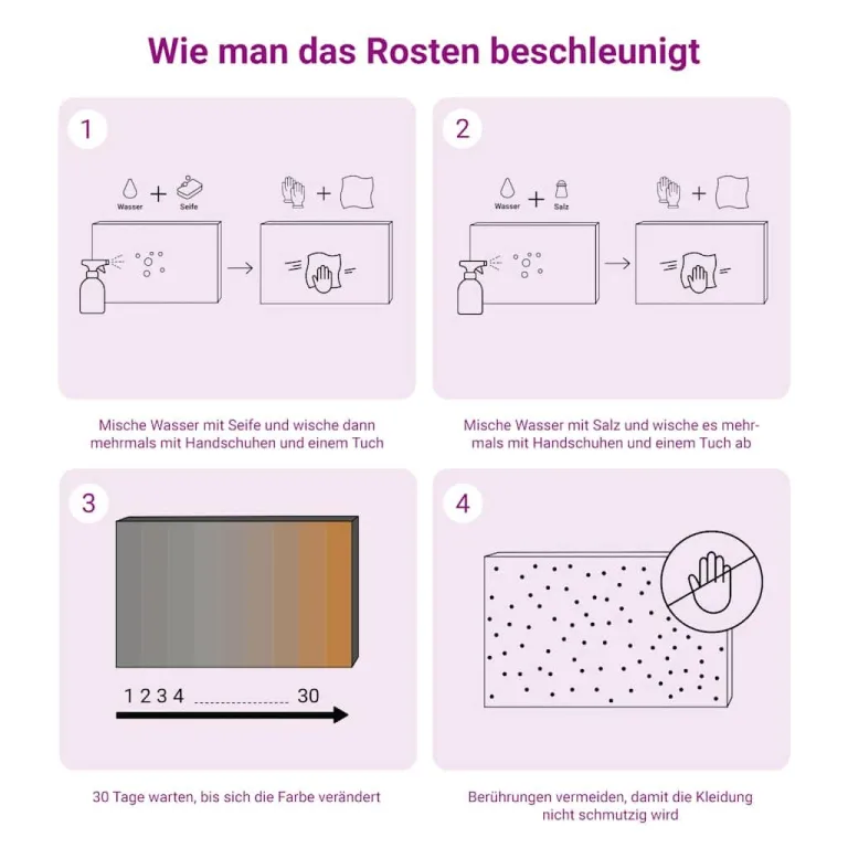 vidaXL Hochbeet, Hochbeet für Garten Balkon Terrasse, Kräuterhochbeet zum Selber Bauen, Gemüsebeet Pflanzkübel aus Metall, Grau Cortenstahl – Bild 6