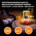 Extralink Aladdin, Tragbare Petroleumofen, Tankinhalt 4,6L, Heizleistung 2600W, Hält bis zu 18 Stunden lang warm, Petroleumheizung kann als Campingkocher verwendet werden, Zelt Heizung - Thumbnail 6