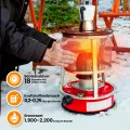 Extralink Aladdin, Tragbare Petroleumofen, Tankinhalt 4,6L, Heizleistung 2600W, Hält bis zu 18 Stunden lang warm, Petroleumheizung kann als Campingkocher verwendet werden, Zelt Heizung - Thumbnail 7