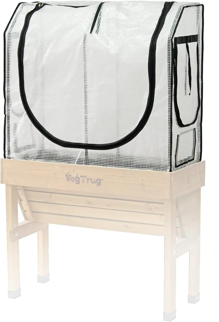 VegTrug® Gewächshausaufsatz Wall Hugger - Hochbeet Abdeckung mit Micro-Net-Funktion & PE-Folie - Frühbeet Aufsatz für Pflanzkasten - 99,5x41,5x90 cm – Bild 6