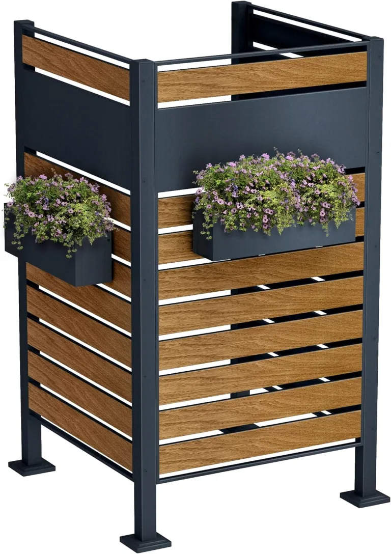 Metzler Blumenkasten | Pflanzkasten zum aufhängen | Zubehör für Mülltonnenzaun | RAL7016 Anthrazit – Bild 8