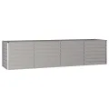 vidaXL Hochbeet, Hochbeet für Garten Balkon Terrasse, Kräuterhochbeet zum Selber Bauen, Gemüsebeet Pflanzkübel aus Metall, Grau Cortenstahl - Thumbnail 2
