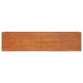 vidaXL Hochbeet, Hochbeet für Garten Balkon Terrasse, Kräuterhochbeet zum Selber Bauen, Gemüsebeet Pflanzkübel aus Metall, Grau Cortenstahl - Thumbnail 4