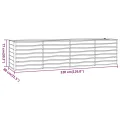 vidaXL Hochbeet, Hochbeet für Garten Balkon Terrasse, Kräuterhochbeet zum Selber Bauen, Gemüsebeet Pflanzkübel aus Metall, Grau Cortenstahl - Thumbnail 8