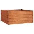 vidaXL Hochbeet, Hochbeet für Garten Balkon Terrasse, Kräuterhochbeet zum Selber Bauen, Gemüsebeet Pflanzkübel aus Metall, Grau Cortenstahl - Thumbnail 10