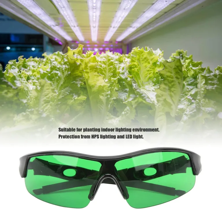 Asixxsix Grow Room Gläser, Tragbare Indoor Hydroponics LED Grow Light Gläser, UVA UVB Blocking Grow Room Sicherheit Schutzbrille mit Aufbewahrungsbox für Grow Room Plant House Gewächshaus (Grün) – Bild 5