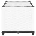 vidaXL Hochbeet, Hochbeet für Garten Balkon Terrasse, Gemüsebeet Pflanzkasten zum Selber Bauen, Blumenbeet Blumenkasten Rattan-Optik, Polypropylen - Thumbnail 7