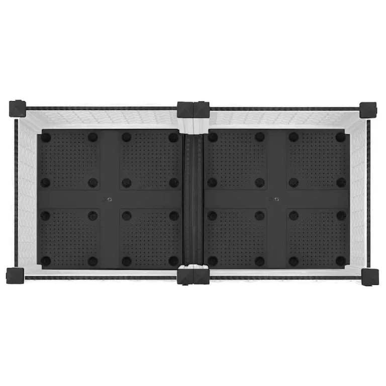 vidaXL Hochbeet, Hochbeet für Garten Balkon Terrasse, Gemüsebeet Pflanzkasten zum Selber Bauen, Blumenbeet Blumenkasten Rattan-Optik, Polypropylen – Bild 7