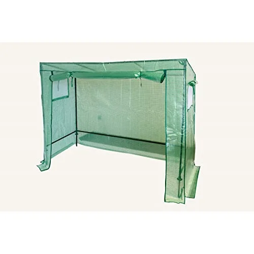 Grindi - Tomaten Gewächshaus, Foliengewächshaus mit PVC Folie und Fernster, Transparent, 100x50x170cm, Gewächshaus Klein, Garten, Balkon,Winterfest Tomatenhaus für Optimales Pflanzenwachstum – Bild 10