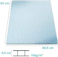 KAISER PLASTIC® Xtra Strong | 5er Set Gewächshausplatten | Stärke 4mm | 605 x 1210 mm | Polycarbonat (PC) | 10,25 m2 | Hohlkammerplatte - Doppelstegplatte - Thumbnail 2