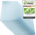 KAISER PLASTIC® Xtra Strong | 5er Set Gewächshausplatten | Stärke 4mm | 605 x 1210 mm | Polycarbonat (PC) | 10,25 m2 | Hohlkammerplatte - Doppelstegplatte - Thumbnail 3