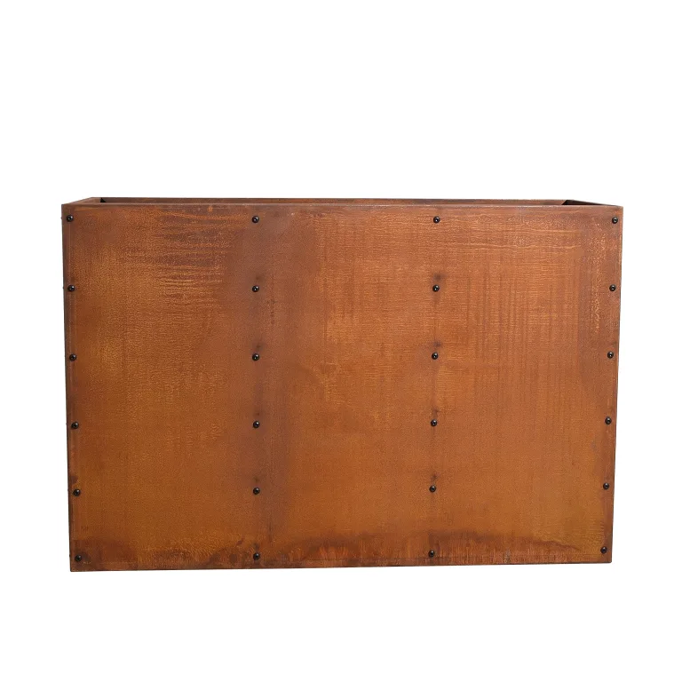 ESTEXO Hochbeet Pflanzkasten Edelrost Blumenkasten Pflanzbeet Blumenbeet Beet Stahl Pflanzkübel Blumenkübel Gartenbeet 120x40x80 cm – Bild 9