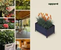 Upyard Holz Hochbeet für Garten, Terrasse und Balkon - Blumenkasten mit Innenvlies und wasserdichter Kunststoffeinlage - Pflanzkasten für Innen- und Außenbereich, 78x52x48, Schwarz - Thumbnail 6