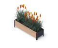 Upyard Holz Hochbeet für Garten, Terrasse und Balkon - Blumenkasten mit Innenvlies und wasserdichter Kunststoffeinlage - Pflanzkasten für Innen- und Außenbereich, 78x52x48, Braun - Thumbnail 8