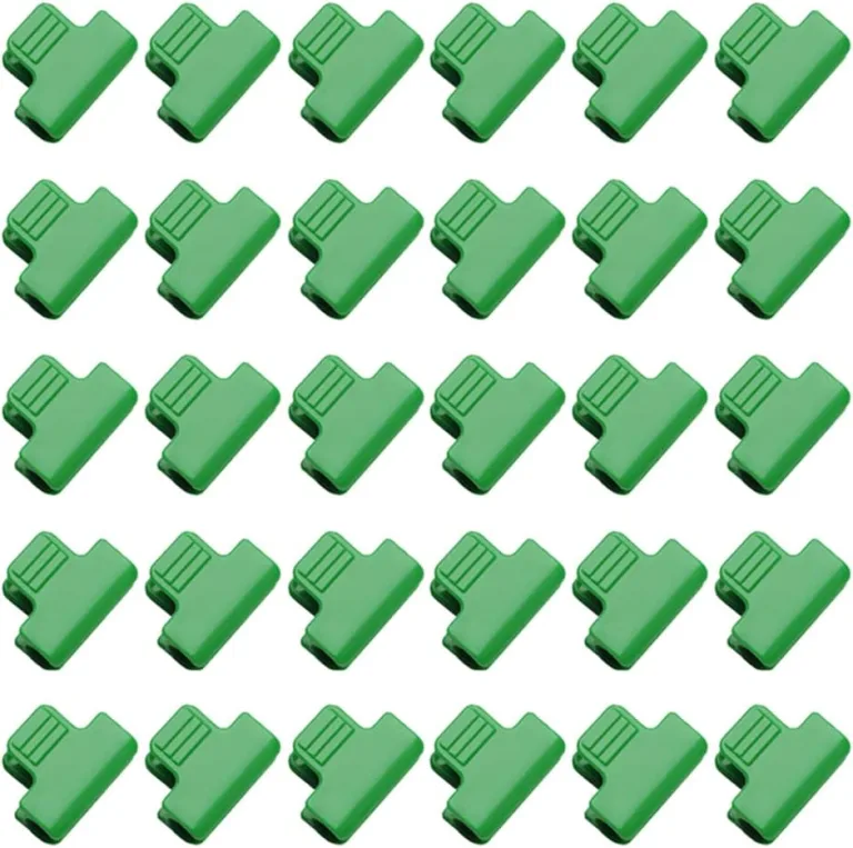 SagaSave 30 Stück Gewächshaus-Klemmen, 19 mm, Garten-Hoop-Clips, Pflanzenclips, Filmreihenabdeckung, Netz-Tunnel-Clips, Rahmen, Schattierung, Netzstab-Clip in Grün – Bild 4