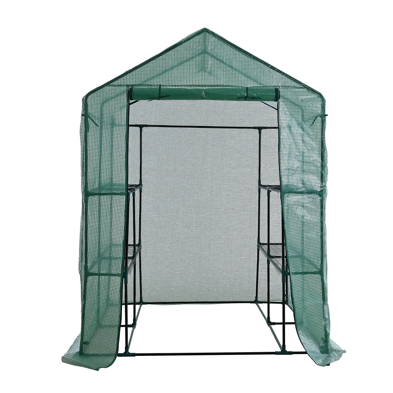 ESTEXO Foliengewächshaus Gewächshaus 143x143x195 cm Tomatengewächshaus Treibhaus Frühbeet - Bild 1
