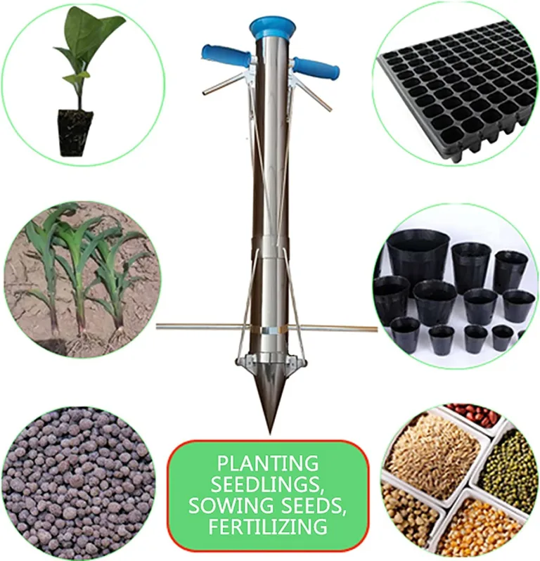 Gemüse Blume Tube Pflanzer, Sämling Pflanzmaschine, Manuelle Landwirtschaft Transplantierende Sämaschine, Garten Sämling Translantierer, Garten Gewächshaus Umpflanzwerkzeug – Bild 6