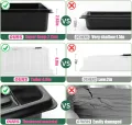 Zimmergewächshaus Anzuchtkasten, 4 Stück anzucht gewächshaus Set mit erhöhten Deckel, Setzling Starter Tabletts Treibhaus Anzuchtschale mit Deckel für Pflanze, Schwarz - Thumbnail 7