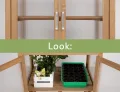 needs&wants® Mini Gewächshaus Treibhaus klein Winterfest aus Holz für Balkon Garten Indoor, Frühbeet Hochbeet Pflanzschrank Anzuchthaus, auch für Schildkröten, Polycarbonat - Thumbnail 4