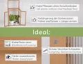 needs&wants® Mini Gewächshaus Treibhaus klein Winterfest aus Holz für Balkon Garten Indoor, Frühbeet Hochbeet Pflanzschrank Anzuchthaus, auch für Schildkröten, Polycarbonat - Thumbnail 3