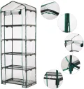 Aewächshaus Abdeckung, Ohne Regal, Aufrollbare Tür Treibhaus Anzuchthaus Gartenhaus, Frühbeet Tomatenhaus Gemüse Gewächshaus, PVC Abdeckung Transparent für Garten Balkon, Foliengewächshaus Gewächshaus - Thumbnail 5