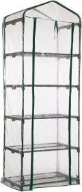Aewächshaus Abdeckung, Ohne Regal, Aufrollbare Tür Treibhaus Anzuchthaus Gartenhaus, Frühbeet Tomatenhaus Gemüse Gewächshaus, PVC Abdeckung Transparent für Garten Balkon, Foliengewächshaus Gewächshaus - Thumbnail 8
