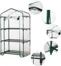 Aewächshaus Abdeckung, Ohne Regal, Aufrollbare Tür Treibhaus Anzuchthaus Gartenhaus, Frühbeet Tomatenhaus Gemüse Gewächshaus, PVC Abdeckung Transparent für Garten Balkon, Foliengewächshaus Gewächshaus - Thumbnail 7