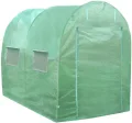 MonsterShop Polytunnel mit Folie Gewächshaus Treibhaus Tomatenhaus Pflanzenhaus Folientunnel 25mm 4m x 2m - Thumbnail 1