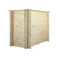 TIMBELA Hochbeet Holz - 78x38xH57 cm - Blumenbeet für Garten - Kräuterbeet - Pflanzkasten Holz - Hochbeet Balkon Garten Terrasse - Solid 28 mm Pine/Spruce Wood M612 - Thumbnail 6