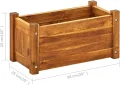 Home & Garden Hochbeet Akazienholz 50x25x25 cm - Thumbnail 7