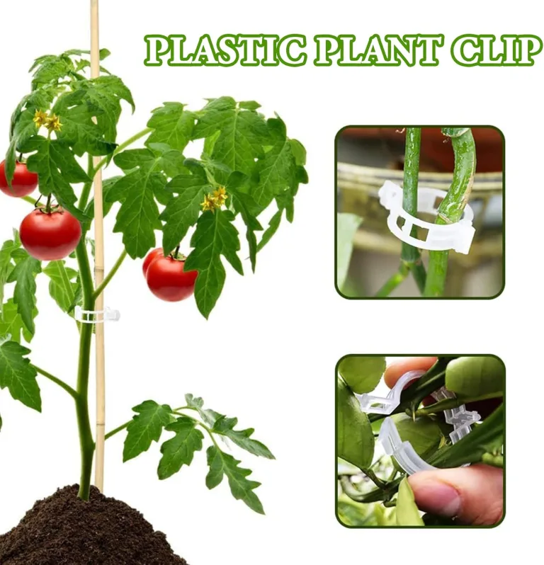 250 Stück Pflanzenclips,Tomatenclips Verbinden,Kunststoff Tomatenclips,Pflanzenklammern,Ranken Clips,Pflanzen Sicherung,Tomatenclips Verbinden Pfeffer Gurke Reben Ideal,für Pflanzen Sicherung – Bild 5