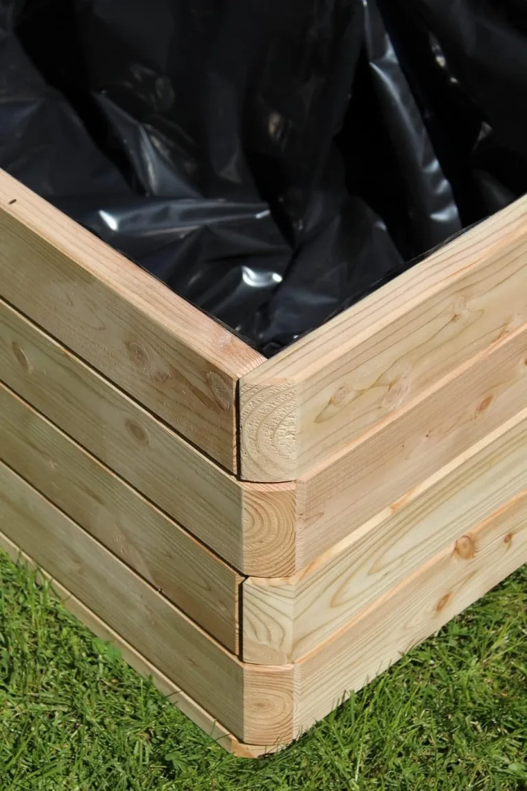 Gartenwelt Riegelsberger Massiver Pflanzkasten Mammut 100x50x39 cm aus Lärchenholz Natur Blumenkasten Blumentopf Pflanzkübel Kräutertopf Balkonkasten fertig montiert – Bild 6