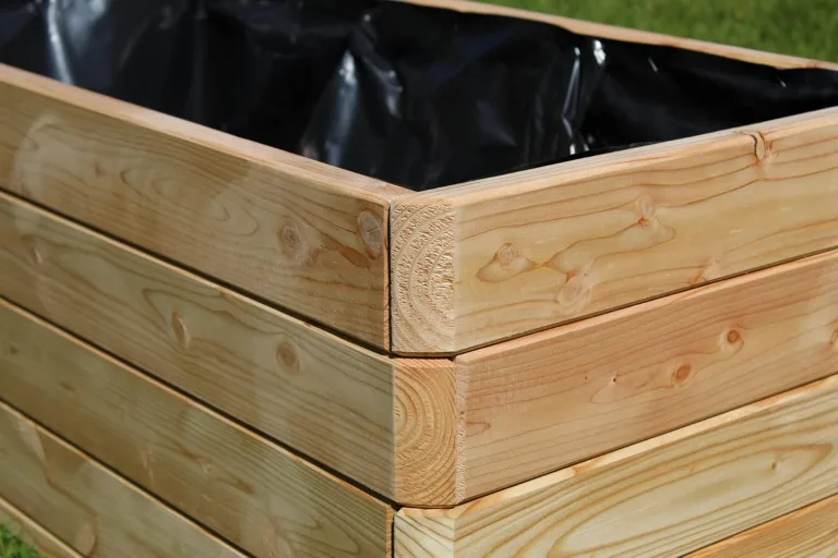 Gartenwelt Riegelsberger Massiver Pflanzkasten Mammut 100x50x39 cm aus Lärchenholz Natur Blumenkasten Blumentopf Pflanzkübel Kräutertopf Balkonkasten fertig montiert – Bild 3