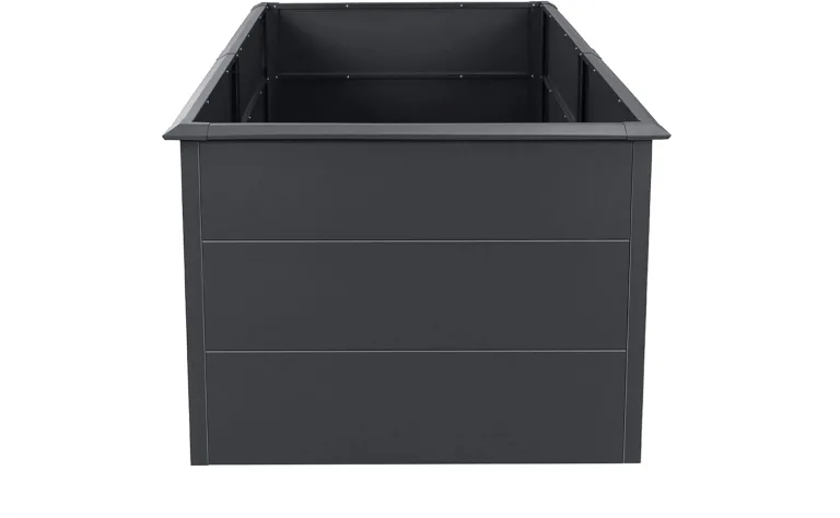 Zelsius Hochbeet für Garten, Terrasse oder Balkon Anthrazit RAL 7016 | 200 x 100 x 77 cm | Gemüsebeet, Blumenbeet, Pflanzbeet, Pflanzkasten, Blumenkasten, Gartenbeet – Bild 5