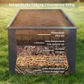 Zelsius Hochbeet für Garten, Terrasse oder Balkon Anthrazit RAL 7016 | 200 x 100 x 77 cm | Gemüsebeet, Blumenbeet, Pflanzbeet, Pflanzkasten, Blumenkasten, Gartenbeet - Thumbnail 3