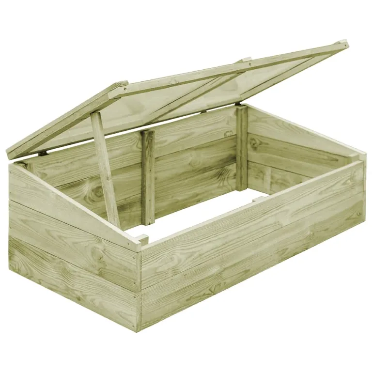 Gewächshaus, Wintergarten Bausatz, Tomatenhaus, Treibhaus, Garten, Greenhouse, Gartengewächshäuser, Anlehngewächshaus, Imprägniertes Kiefernholz 100 x 50 x 35 cm – Bild 4