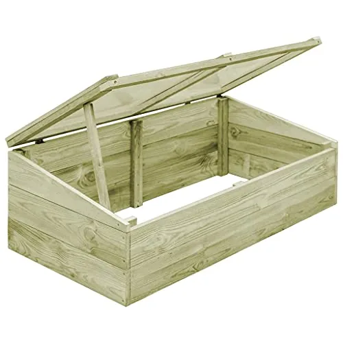 Gewächshaus, Wintergarten Bausatz, Tomatenhaus, Treibhaus, Garten, Greenhouse, Gartengewächshäuser, Anlehngewächshaus, Imprägniertes Kiefernholz 100 x 50 x 35 cm – Bild 10