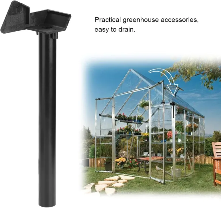 Haofy Gewächshaus Regenwasserrinne, Regentonne Down Pipe Kit Entwässerung Fallrohr Gewächshaus Rinne Entwässerung Fallrohr Zubehör – Bild 6
