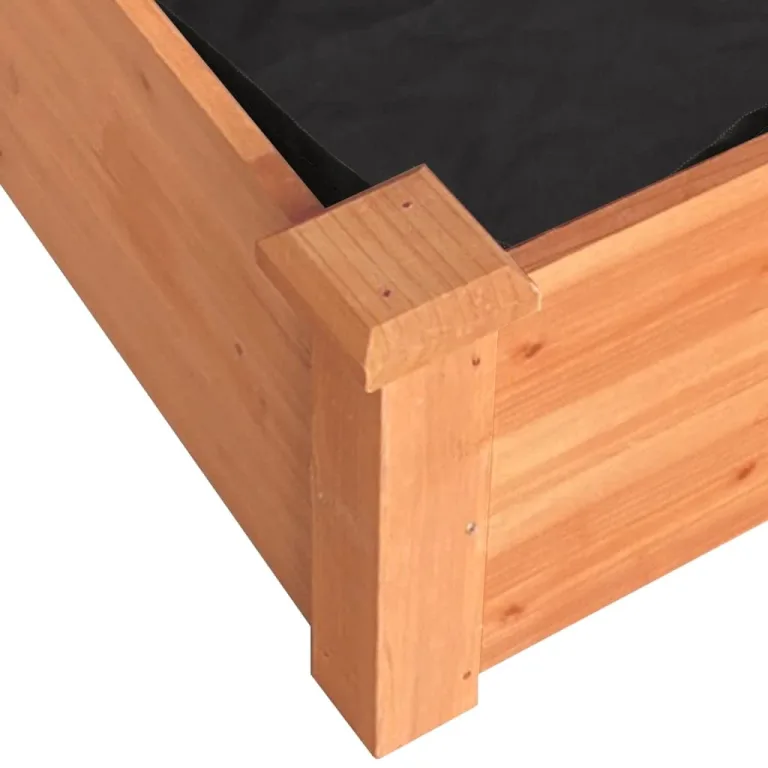 vidaXL Hochbeet, Pflanzbeet mit Einsatz, Pflanzkübel für Blumen Obst Gemüse, Kräuterbeet Gemüsebeet für Garten Balkon Terrasse, Braun Massivholz Tanne – Bild 5