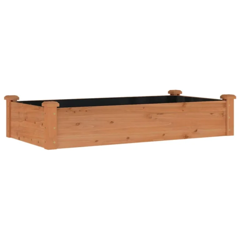 vidaXL Hochbeet, Pflanzbeet mit Einsatz, Pflanzkübel für Blumen Obst Gemüse, Kräuterbeet Gemüsebeet für Garten Balkon Terrasse, Massivholz Tanne – Bild 10