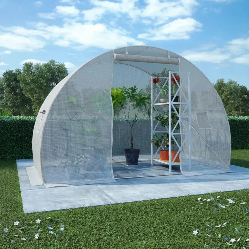 Gewächshaus, Wintergarten Bausatz, Tomatenhaus, Treibhaus, Garten, Greenhouse, Gartengewächshäuser, Anlehngewächshaus, 4,5 m² 300×150×200 cm