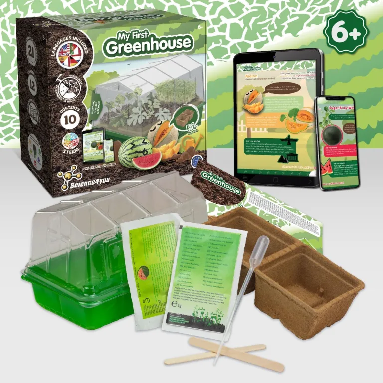 Science4you Mini Gewächshaus - Hausgärten Anbauset für Gartenaktivitäten, Pflanzen Sie Ihre eigene Brunnenkresse mit Mini-Anzuchset, DIY Kit, Kunst & Handwerk Geschenk für Kinder Alter 6 7 8 9+ – Bild 2
