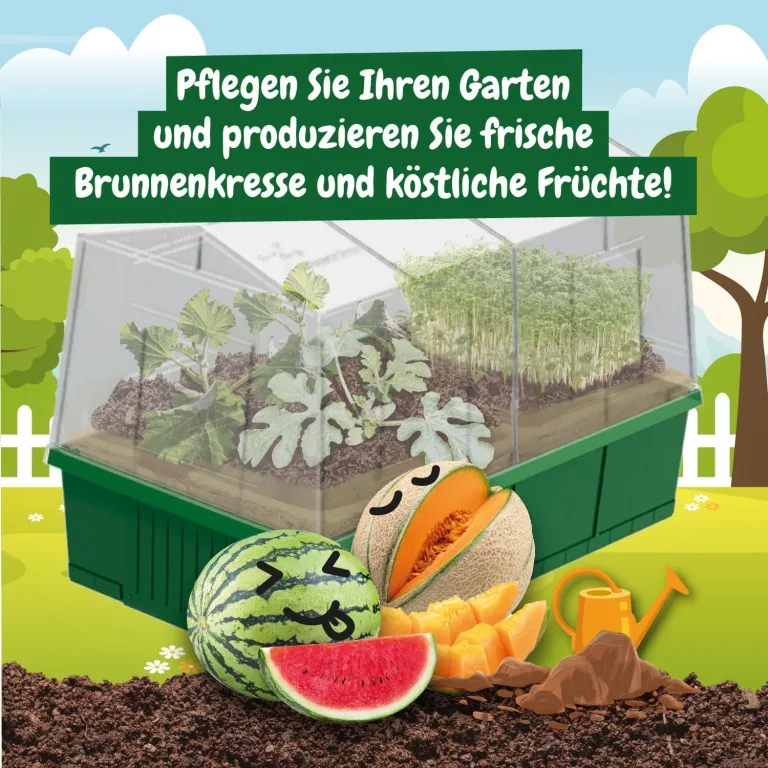 Science4you Mini Gewächshaus - Hausgärten Anbauset für Gartenaktivitäten, Pflanzen Sie Ihre eigene Brunnenkresse mit Mini-Anzuchset, DIY Kit, Kunst & Handwerk Geschenk für Kinder Alter 6 7 8 9+ – Bild 3