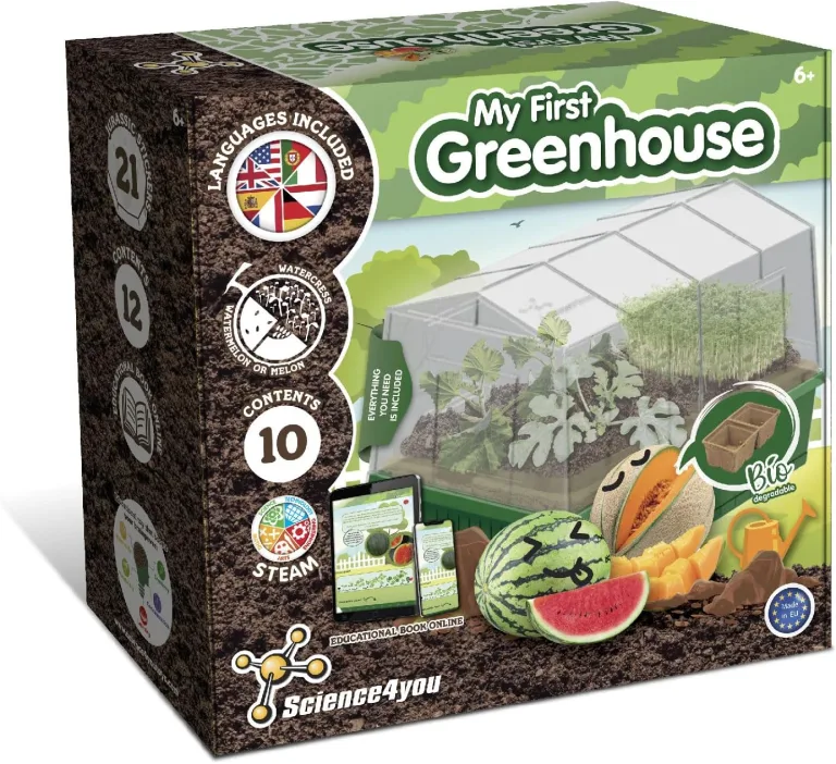 Science4you Mini Gewächshaus - Hausgärten Anbauset für Gartenaktivitäten, Pflanzen Sie Ihre eigene Brunnenkresse mit Mini-Anzuchset, DIY Kit, Kunst & Handwerk Geschenk für Kinder Alter 6 7 8 9+ – Bild 1