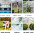 Gewächshausplatten 14 STK, mit 50 x W-Clips und 50 x Z-Clips, Zuschneidbarer,60,5x121 cm Polycarbonat Hohlkammerstegplatten 4mm klar,für Gewächshaus Gartenbau usw - Thumbnail 5