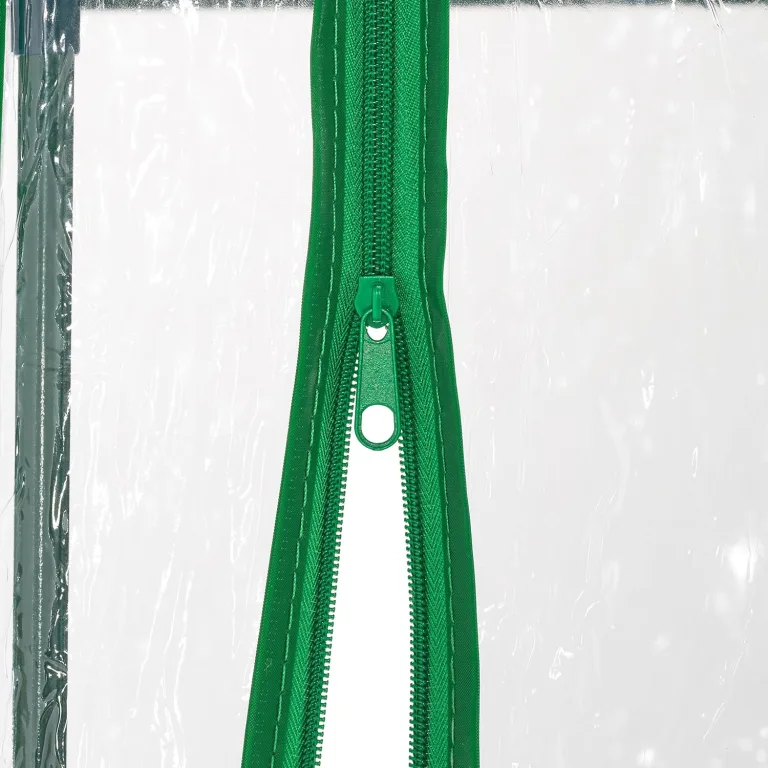 Relaxdays Gewächshaus Balkon, HBT: 193 x 58 x 36 cm, 5 Etagen, Eisen & PVC-Folie, Foliengewächshaus, transparent/grün – Bild 10