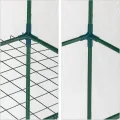 Relaxdays Gewächshaus Balkon, HBT: 193 x 58 x 36 cm, 5 Etagen, Eisen & PVC-Folie, Foliengewächshaus, transparent/grün - Thumbnail 8