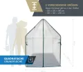 Westmann Überwinterungszelt Chili | 120x120x180 cm Weiß| Pflanzenschutz & Foliengewächshaus zum Überwintern von Pflanzen - Thumbnail 7
