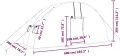 vidaXL Gewächshaus, Foliengewächshaus mit Stahlrahmen, Tomatengewächshaus mit Reißverschlusstür Fenstern, Treibhaus Folientunnel Frühbeet, Grün 12m² 6x2x2,85m - Thumbnail 5